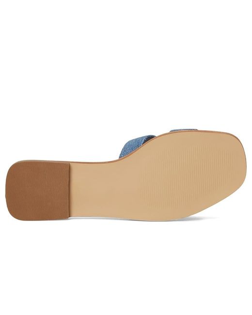 Steve Madden Blue Hadyn Sandal (Denim Fabric) Shoes