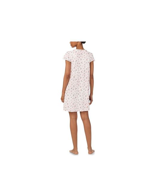 Ralph Lauren Black Knit Flutter Sleeve Spilt Ruffle Neck Gown Clothing Lg (Us 12-14) Cotton/Viscose
