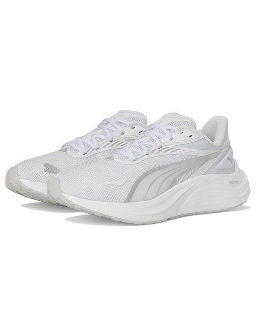 PUMA White Electrify Nitro 4 Running Shoes Running Shoes /Feather 9 B