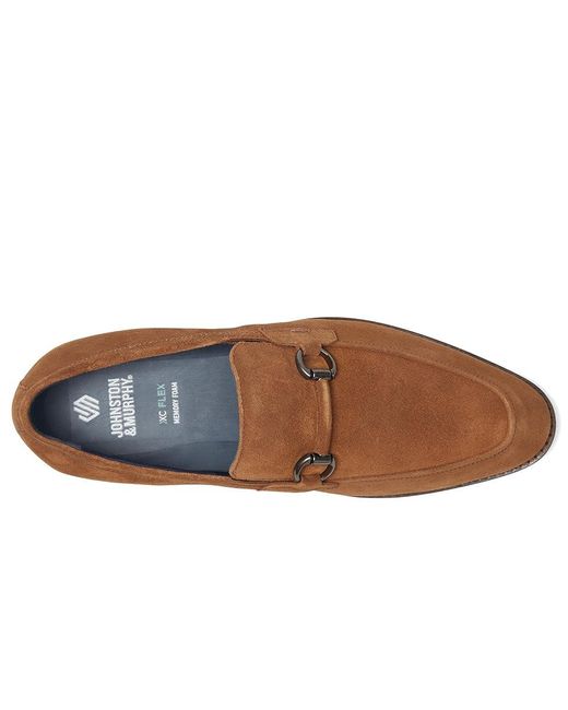 Johnston & Murphy Brown Landry Bit Shoes 9.5 M (D) Full Grain Leather for men