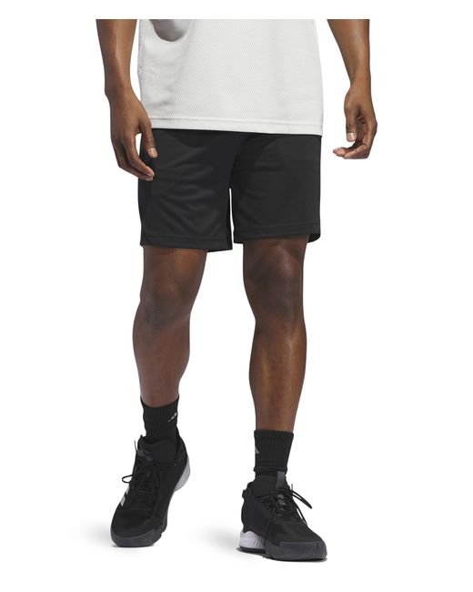 Adidas Black Legends 3-stripes Basketball 9 Shorts for men