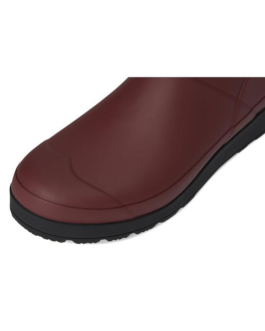 Hunter Brown Play Short Boot Rain Boots, Rubber