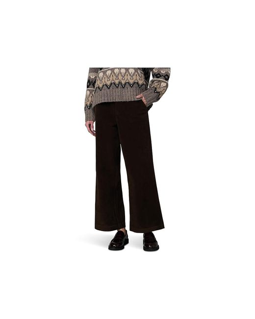 Joe's Jeans Black The Mia Ankle Vegan Suede Jeans 27, Denim/Polyurethane/Suede