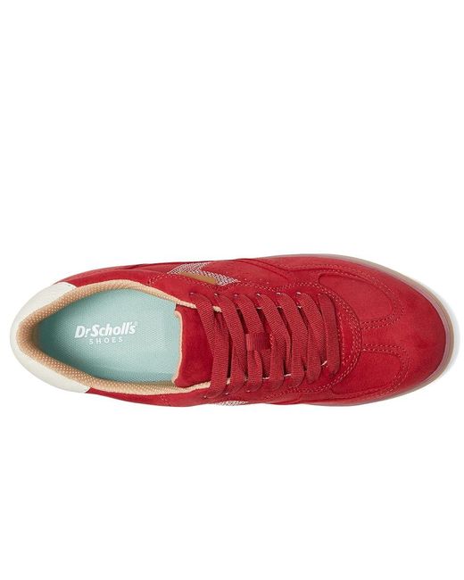 Dr. Scholls Red Right On Lace-Up Shoes Shoes, Faux Leather