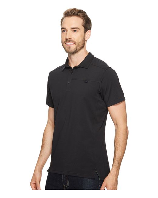 Arc'teryx Cotton Captive Polo S/s in Black for Men - Lyst