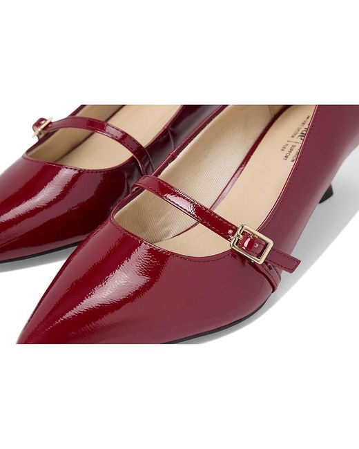 LifeStride Red Madelyn High Heels 7.5 M (B) Faux Leather