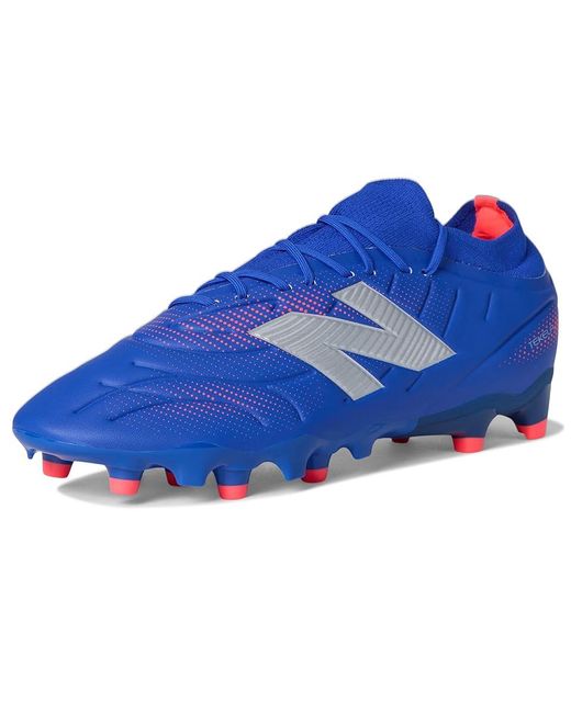 New Balance Blue Tekela Team Low Laced Fg V5 Soccer Cleats Soccer Shoes Gemstone/Energy/ Us 11