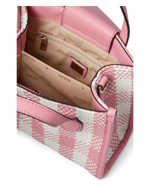 Guess Pink Silvana Double Compartment Mini Tote