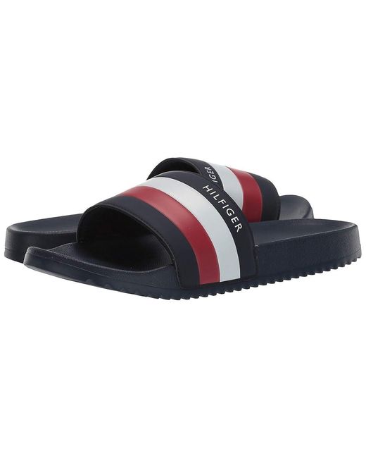 Tommy Hilfiger Black Rozi Slide Shoes 11 D for men