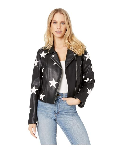 Blank NYC Black And White Star Jacket In The End Game | Lyst