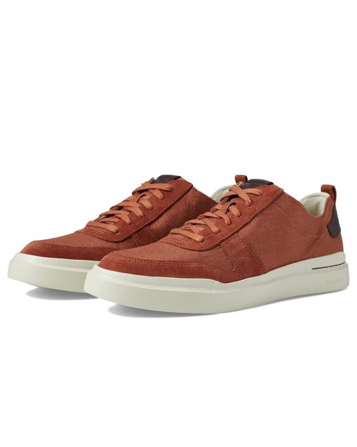 Cole Haan Grandpro Rally Canvas Court Sneaker in Brown for Men Lyst Cole Haan Grandpro Rally Canvas Court Sneaker in Brown for Men Lyst