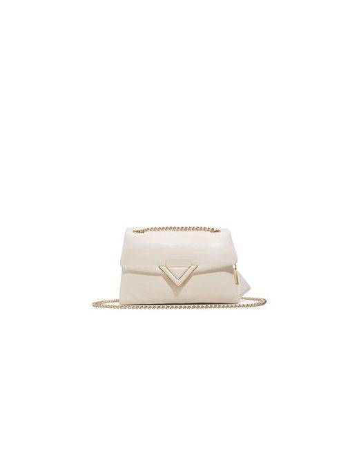 ALDO White Softpuff Cross Body Handbags, Synthetic