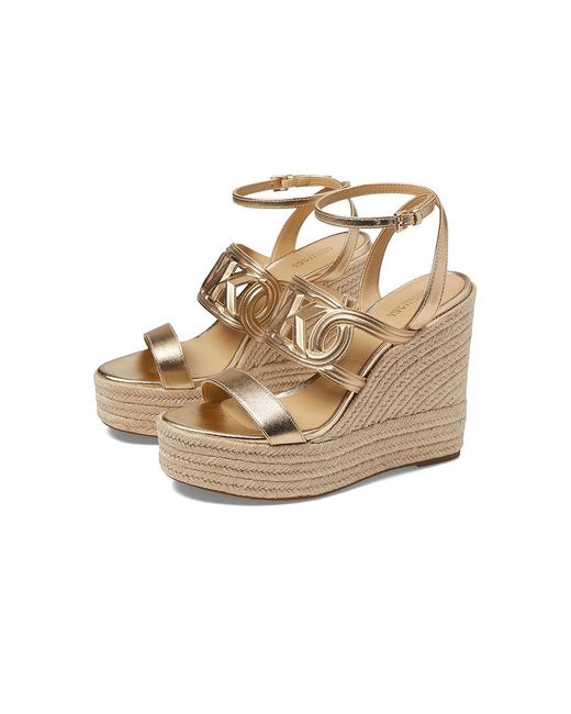 MICHAEL Michael Kors Metallic Alma Espadrille Wedge Sandal