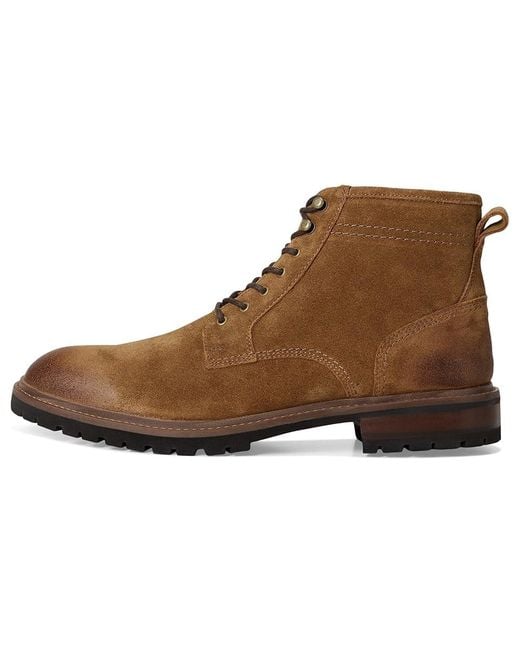Johnston & Murphy Brown Barrett Plain Toe Boots Boots 10.5 M (D) Leather for men