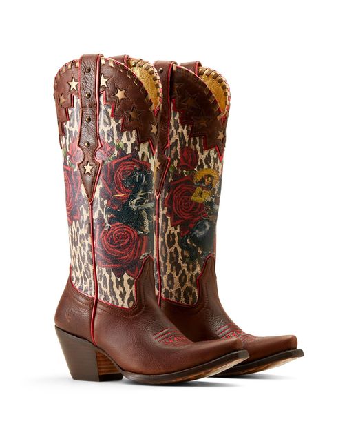 Ariat Brown X Toe Rodeo Quincy Western Boots