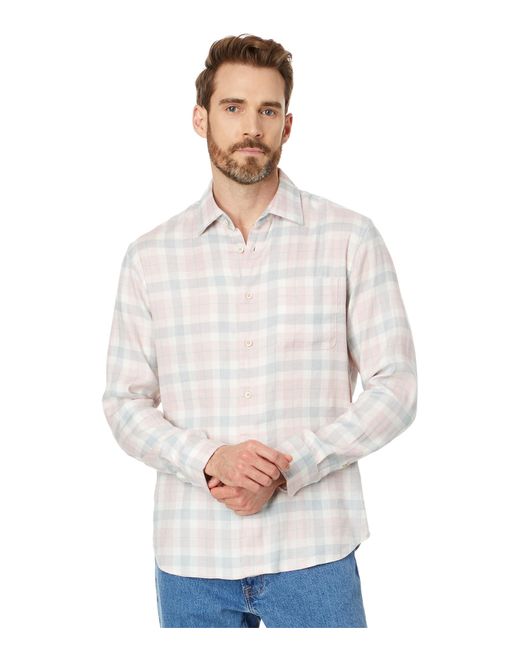 Faherty Brand White The Weekend Blend Shirt for men