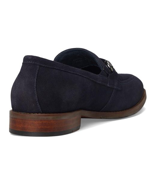 Johnston & Murphy Blue Landry Bit Shoes 10 M (D) Full Grain Leather for men