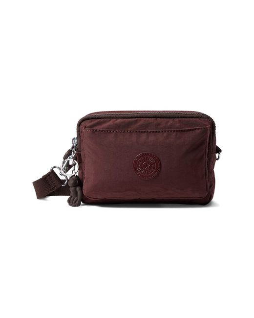 Kipling Synthetic Abanu Multi Convertible Crossbody Bag in Mahogany