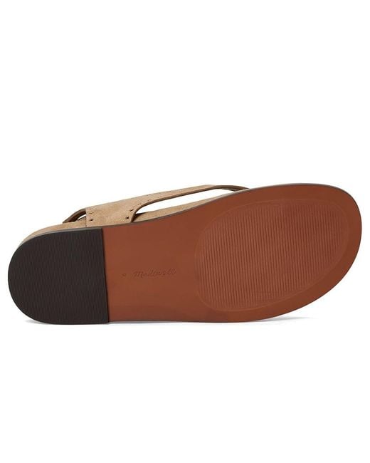 Madewell Brown Millie Thong Lace Up Sandals