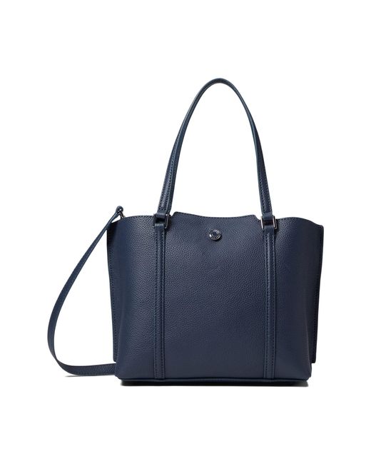 Cole Haan Leather Grand Series Small Everyday Tote in Navy (Blue) | Lyst