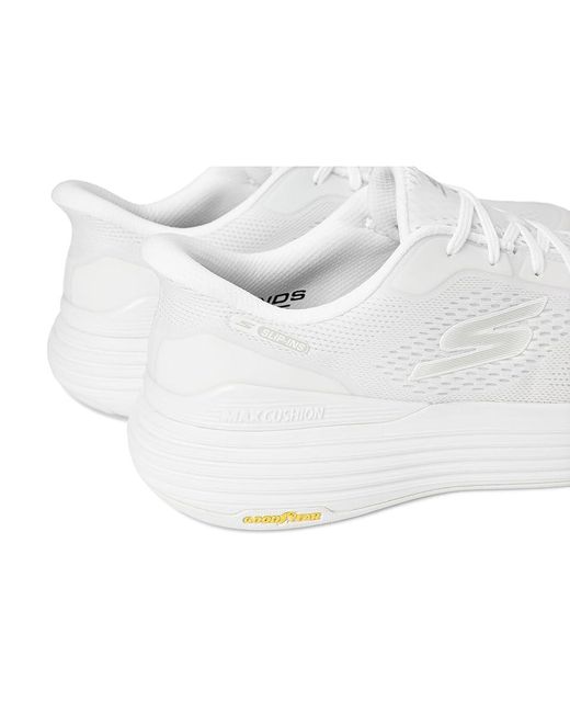 Skechers White Max Cushioning Suspension Chrone Hands Free Slip-Ins Shoes 5 B