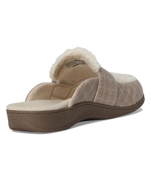 Vionic White Gemma Ii Mules Slippers, Polyester