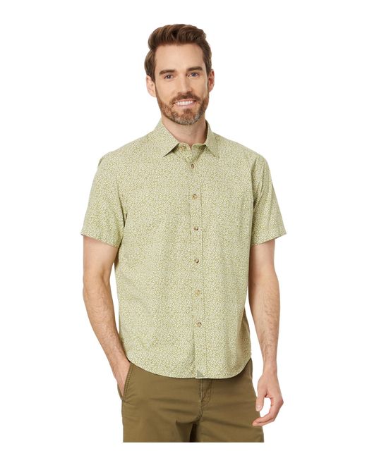 UNTUCKit Green Cotton Short-sleeve Byers Shirt for men