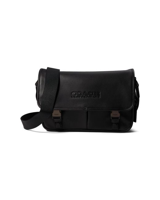 COACH League Messenger Bag In Smooth Leather in Black for Men Lyst