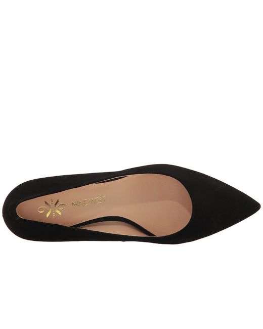 nine west block heel pump