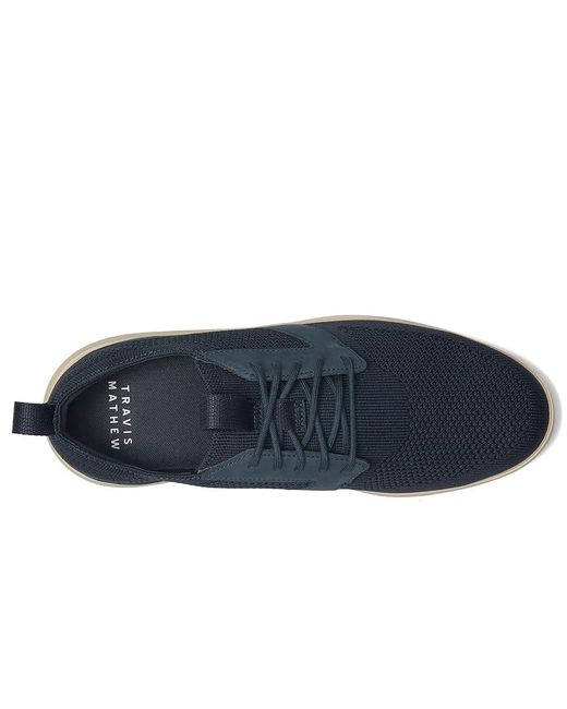 Travis Mathew Blue The Modern Lace-Up Boots, Rubber for men