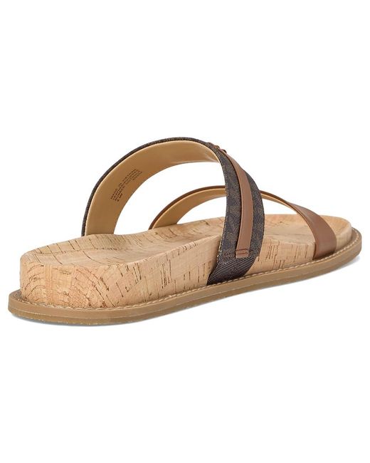 MICHAEL Michael Kors Black Dy Flat Sandal Slide