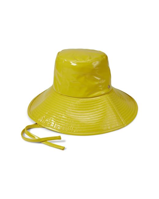 Kate Spade Yellow Long Brim Rain Bucket Hat