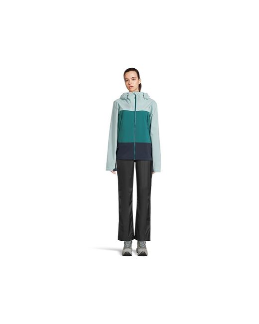 Columbia Green Boulder Falls Jacket Coat River/Collegiate/Spray, Mesh/Polyester