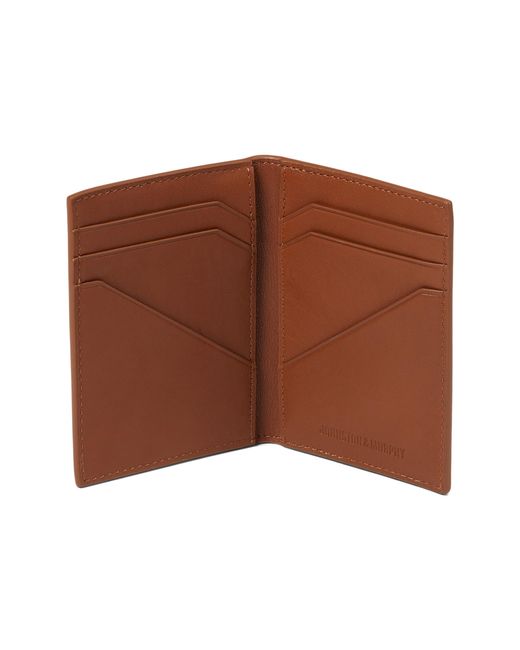 Johnston & Murphy Brown Richmond Perforated Bifold Card Case for men
