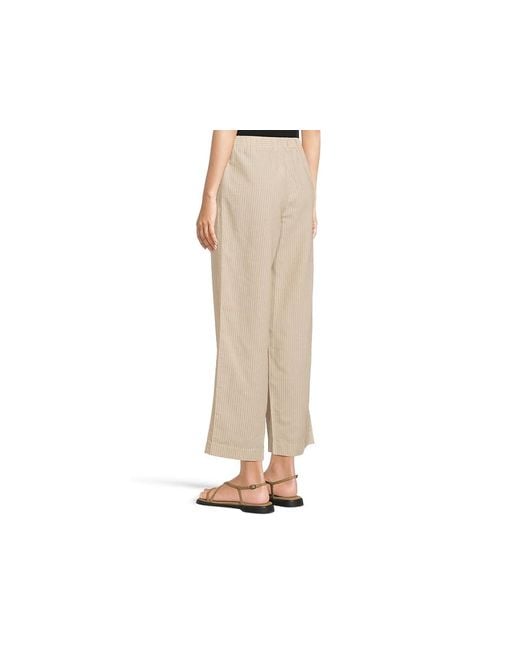 Mod-o-doc Natural Cropped Wide Leg Pants Casual Pants, Cotton/Polyester