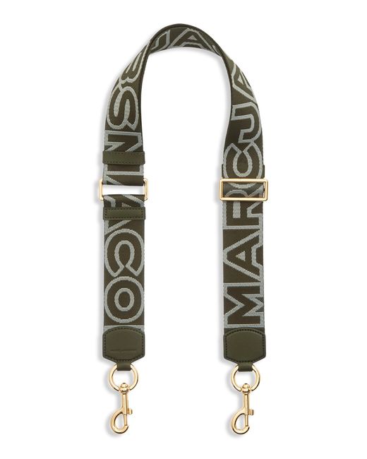 Marc Jacobs Black The Outline Logo Webbing Strap