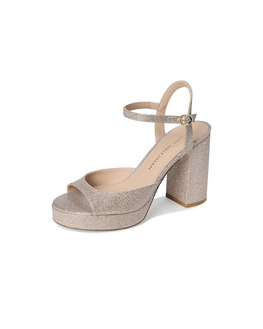 Stuart Weitzman Multicolor Dayna Ii Platform Sandals, Leather