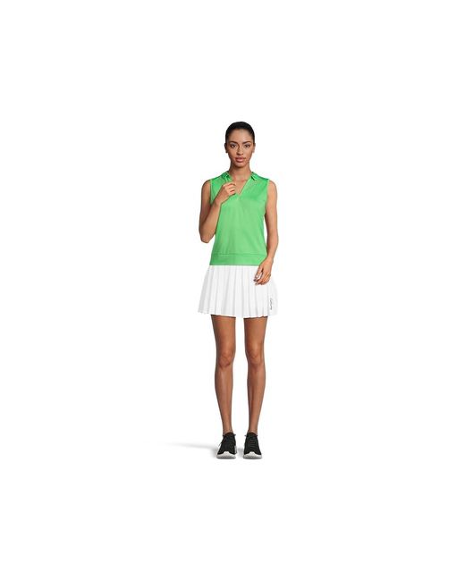 Callaway Apparel Green Sleeveless Top With Mesh Inserts Workout Md 6-8) Elastane/Polyester
