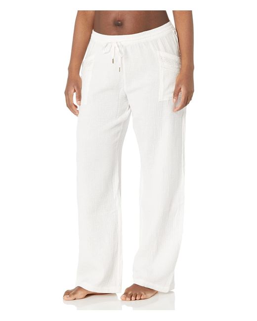 Pj Salvage Cotton Gauzin' Around Pants in White | Lyst