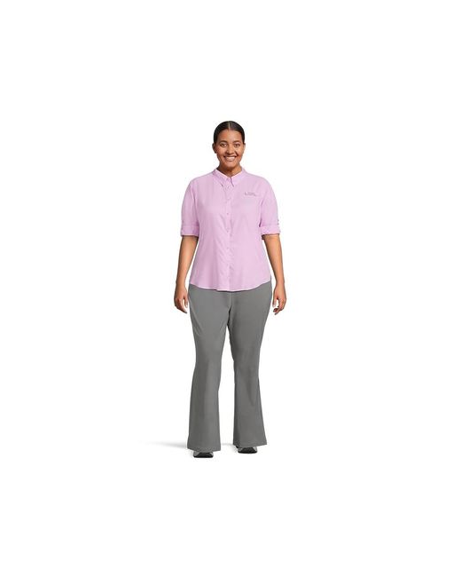 Columbia Black Plus Size All Seasons Bootcut Pants Casual Pants, Elastane/Polyester