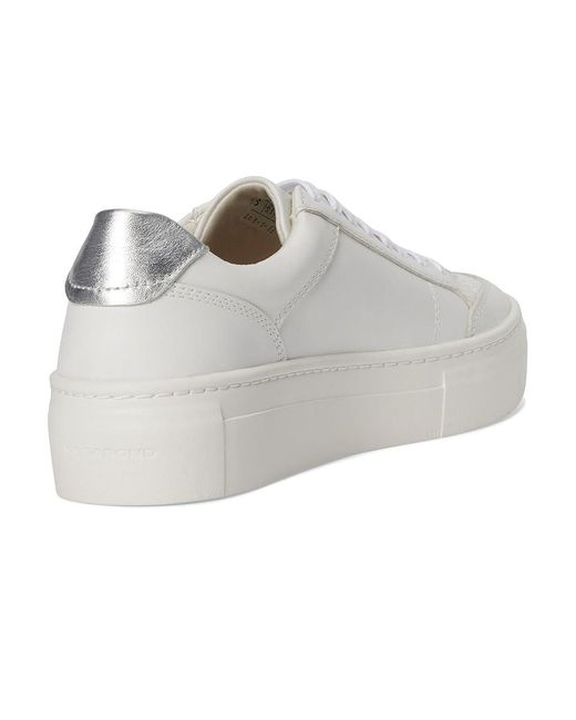 Vagabond White Zoe Platform Shoes 2, Leather