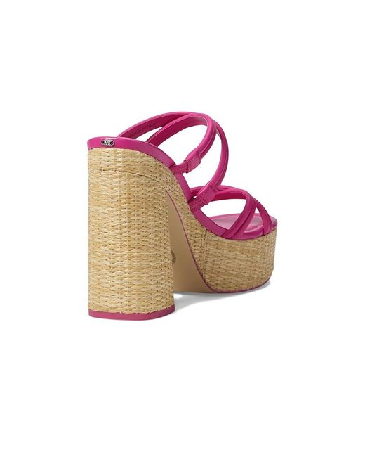 MICHAEL Michael Kors Pink Corrine Platform (Cerise) Sandals