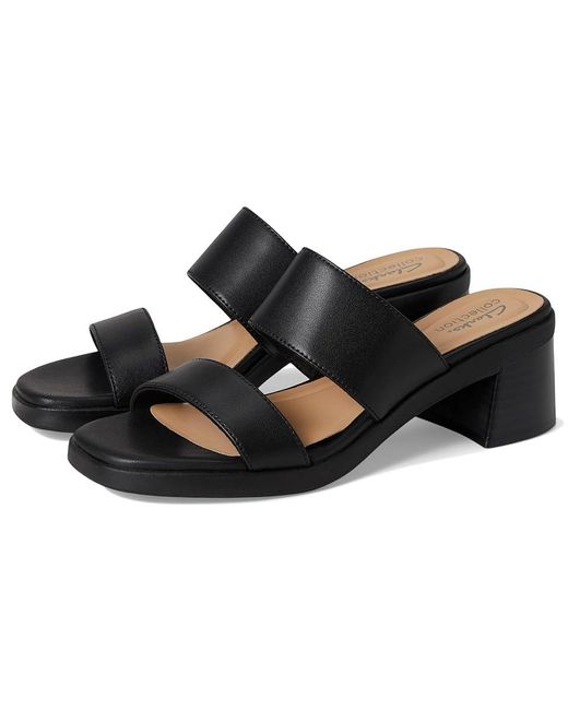 Clarks Sandali da donna Jaylan Ray con tacco, Pelle Bianco Sporco, 39 EU