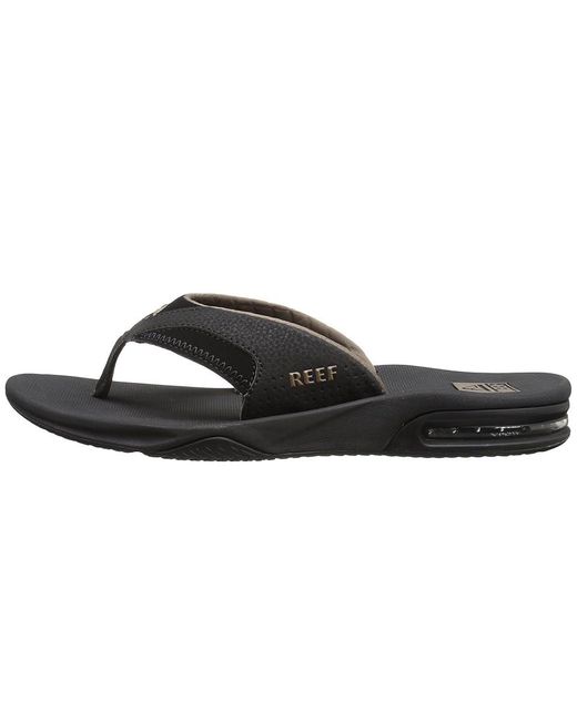 Reef Black Fanning Sandals/ 5 D for men