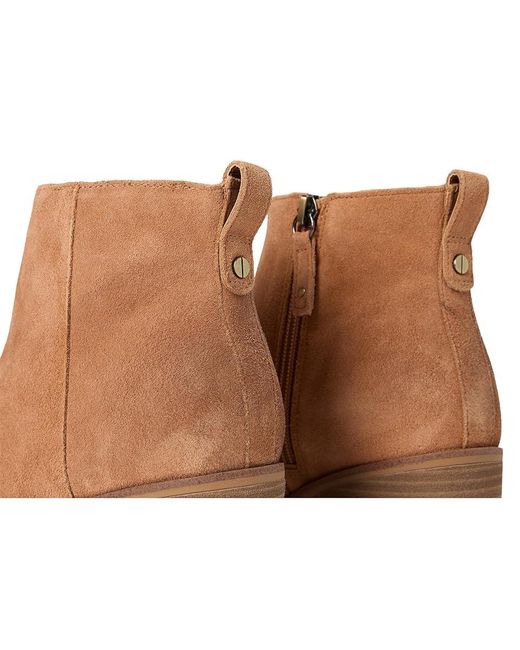Dr. Scholls Brown Anya Zip Short Boots Boots, Leather/Suede