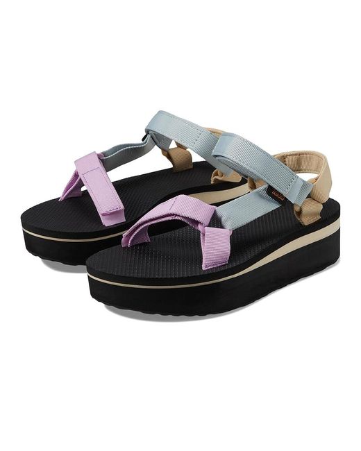 Teva Black Flatform Sandals 7 B