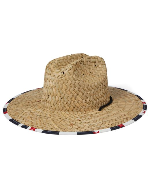 Quiksilver Metallic Pierside Print Lifeguard Straw Sun Hat for men