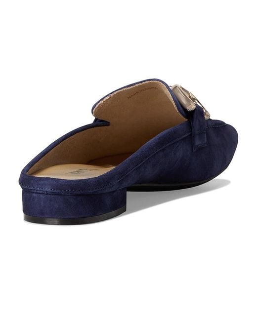 Vaneli Blue Shaine Dress Flat Shoes 9.5 M (B) Leather/Nappa/Suede