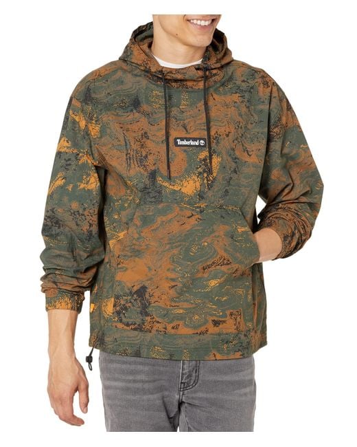 Timberland Over Print Jacket in Green for Men | Lyst