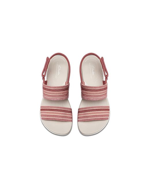 Clarks Red Arla Stroll (Dusty Rose Combi) Sandals